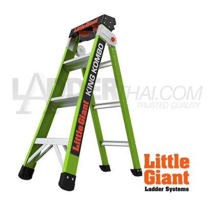 LG13470-001 บันไดไฟเบอร์กลาส 4' King Kombo 4' Pro LITTLE GIANT